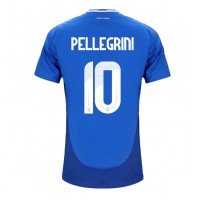 Taliansko Lorenzo Pellegrini #10 Domáci futbalový dres ME 2024 Krátky Rukáv